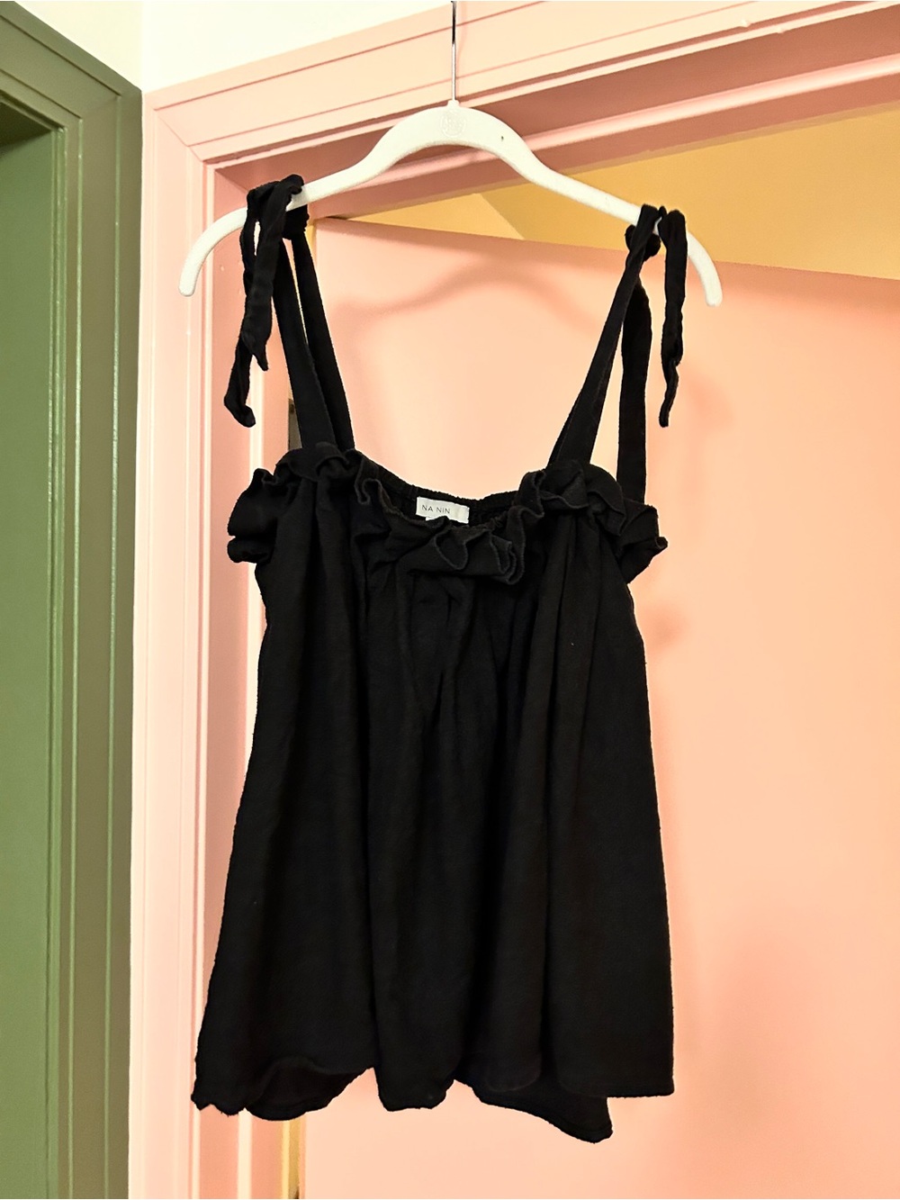 Na Nin Toni Woven Silk Top (O/S)